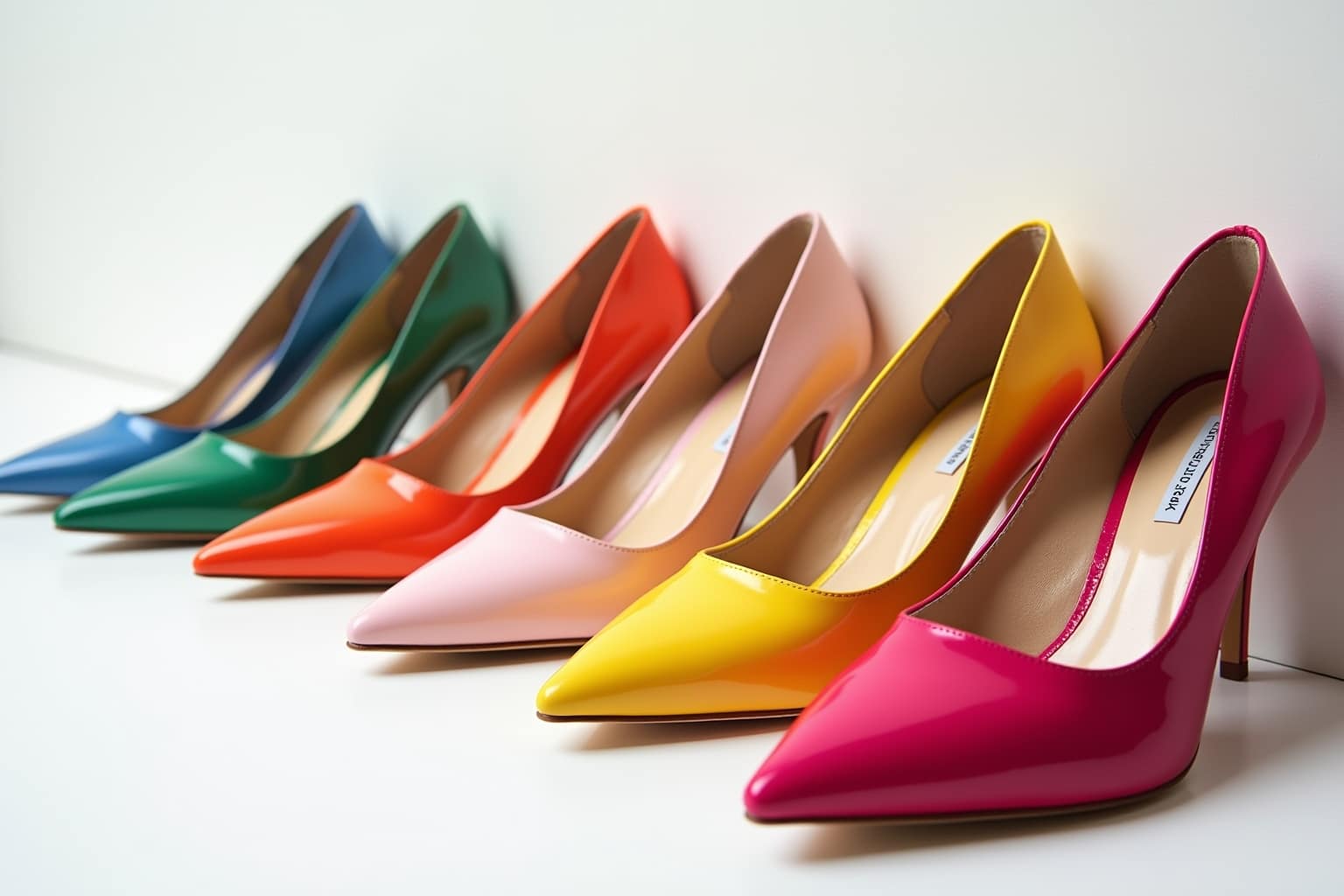 15 Damenschuhe in Trendfarben